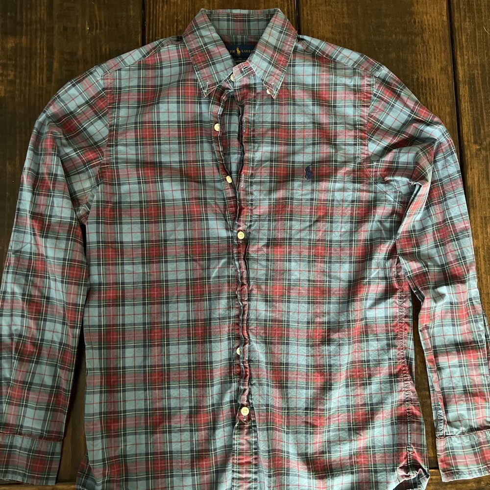 Polo Ralph Lauren Plaid Men's Shirt - Red and Blue